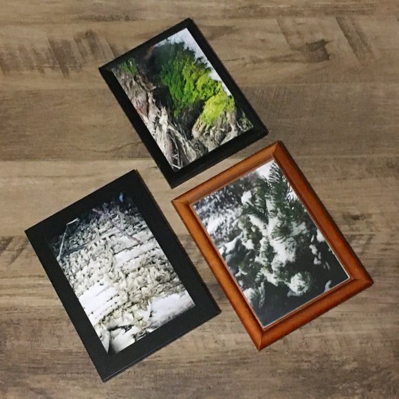 Three Wooden Frame Lot With Sumi-E Hokusai Prints - Picture 2 of 6